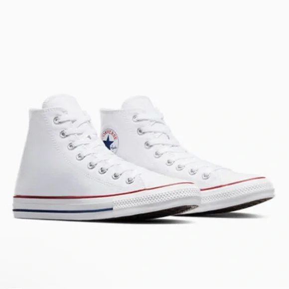 Converse Chuck Taylor All Star White canvas high tops. Size 9 Women, 7 Men - Picture 3 of 7